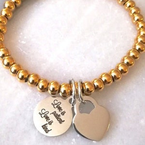 Bible Verse Bracelet, Scripture Bracelet, Christian Bracelet, Christian Bracelet Canada, Gold Christian Bracelet