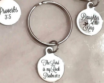 Bible Verse Keyring, Scripture Keyring, Christian Keyring, Christian Keychain, Bible Verse Keychain,  Christian Keyring Canada,