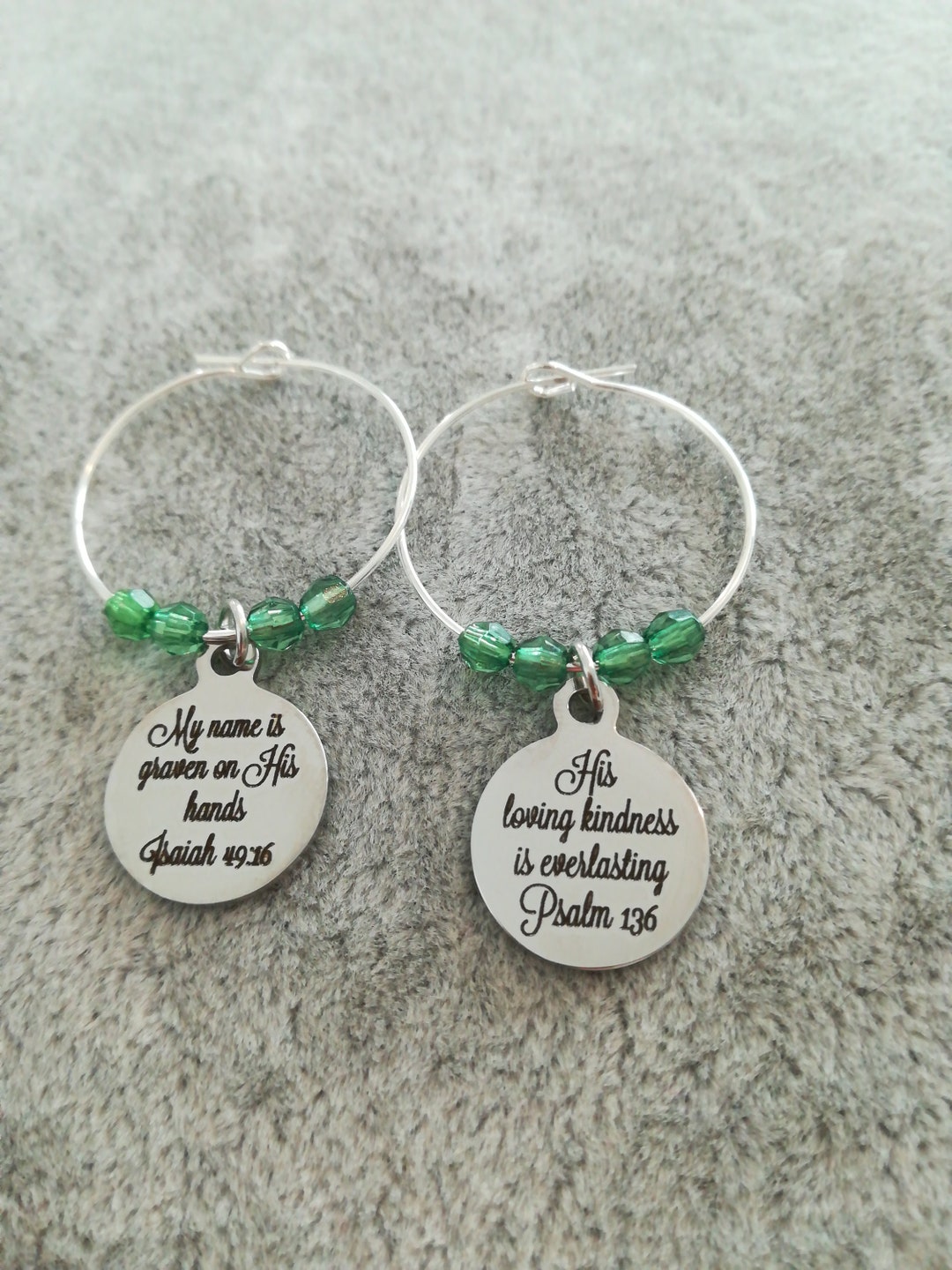 Bible Verse Earrings Scripture Earrings Christian Earrings Etsy