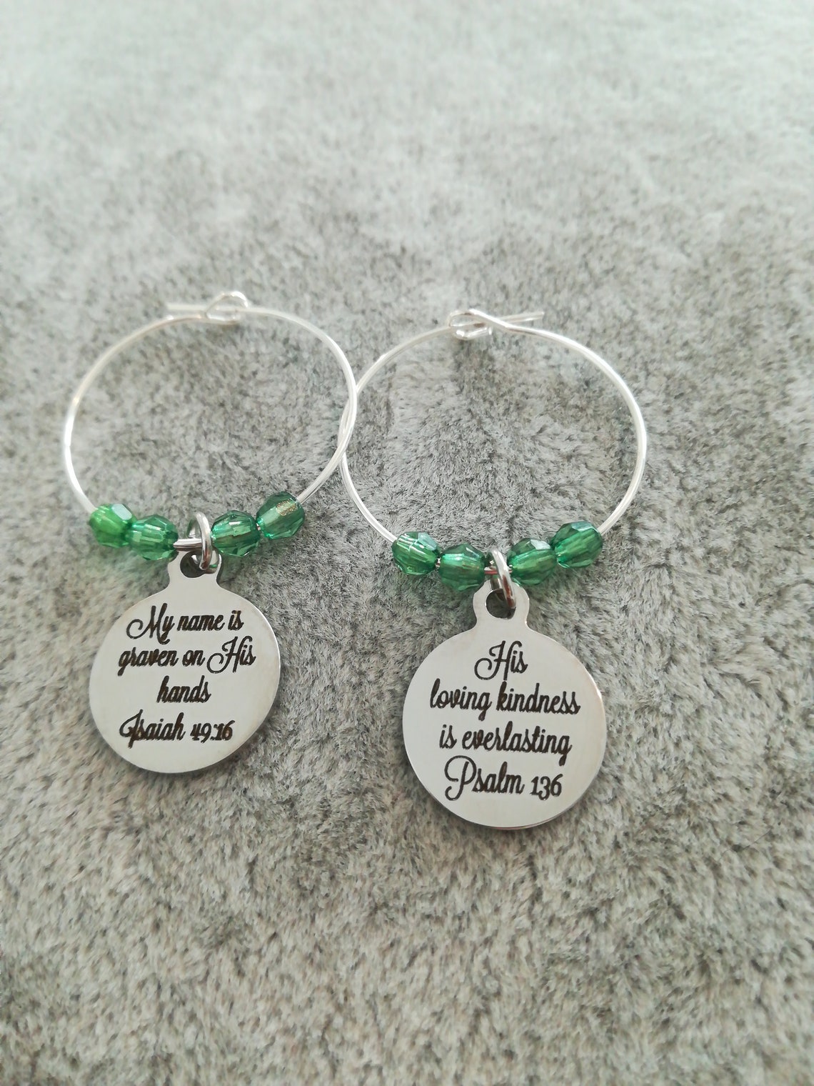 Bible Verse Earrings Scripture Earrings Christian Earrings Etsy
