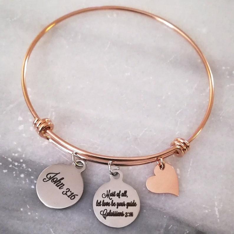 Bible Verse Bracelet, Scripture Bracelet, Christian Bracelet, Christian