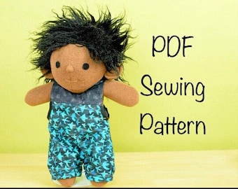 Cloth Doll Sewing Pattern, PDF pattern, doll tutorial