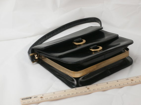 1950s Dofan Black Leather Purse - image 6