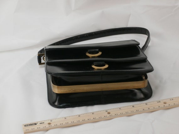 1950s Dofan Black Leather Purse - image 5