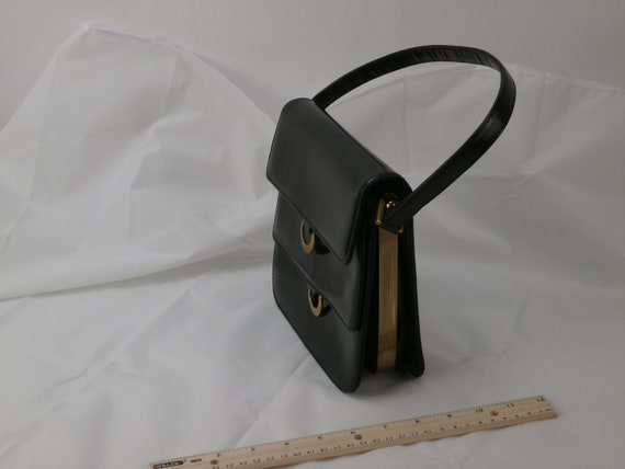 1950s Dofan Black Leather Purse - image 4