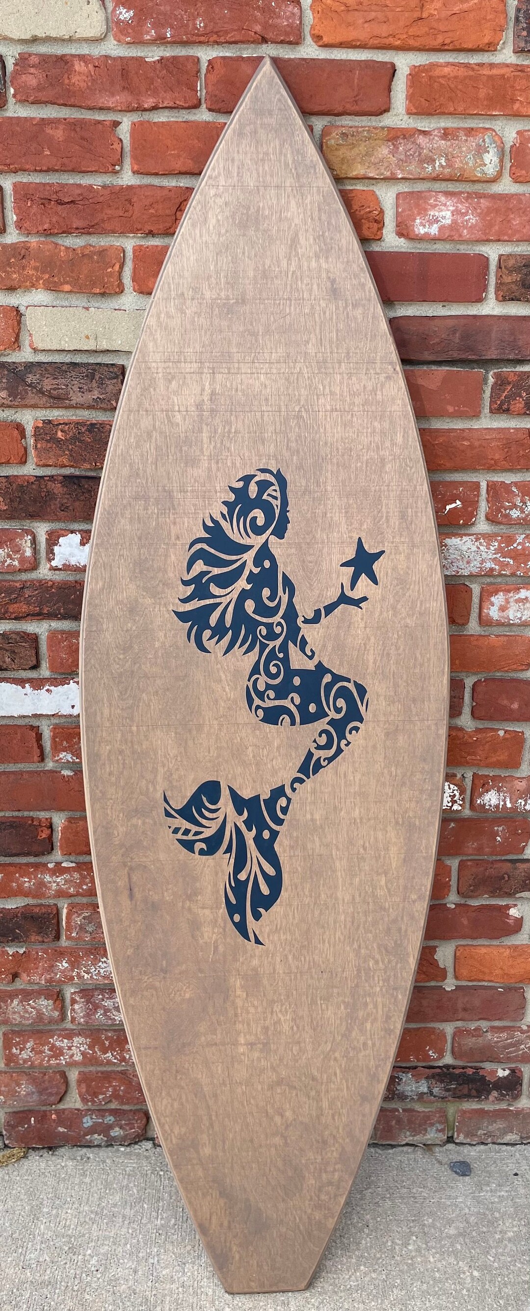 5 Surfboard Mermaid Art/ Mermaids/ Custom Wooden Surf Etsy