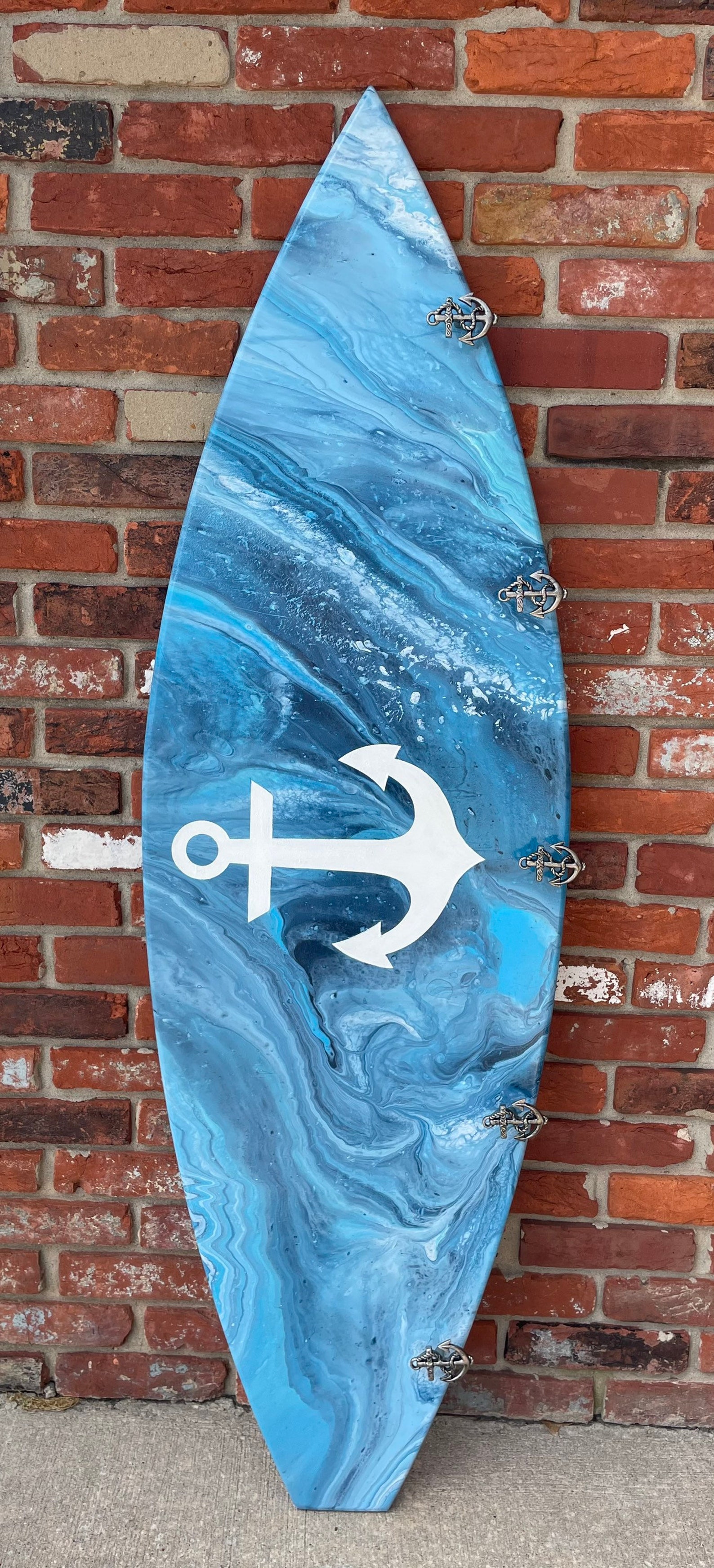 blue surfboard designs