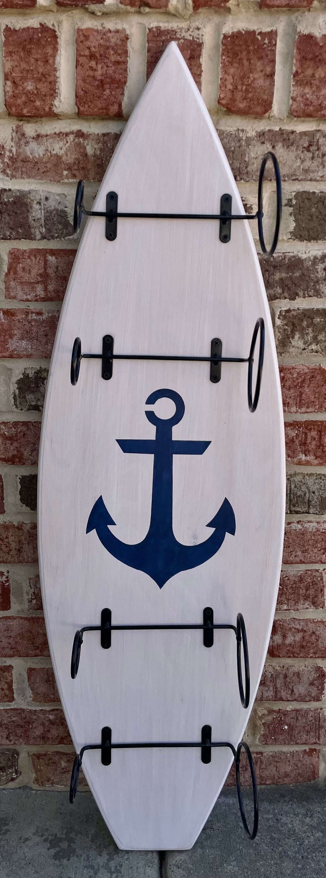 Surfboard Wine Rack3ft Anchor/wine/wine Rack/beach Etsy