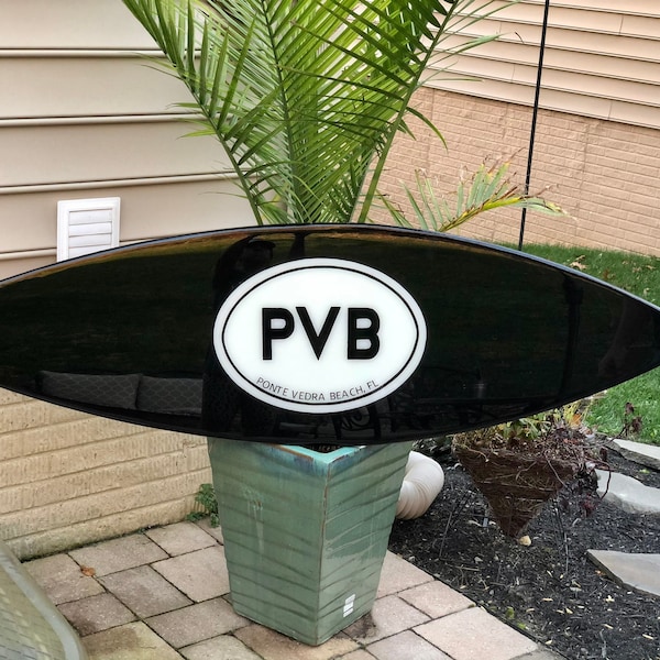 Custom Logo on Surfboard Etsy