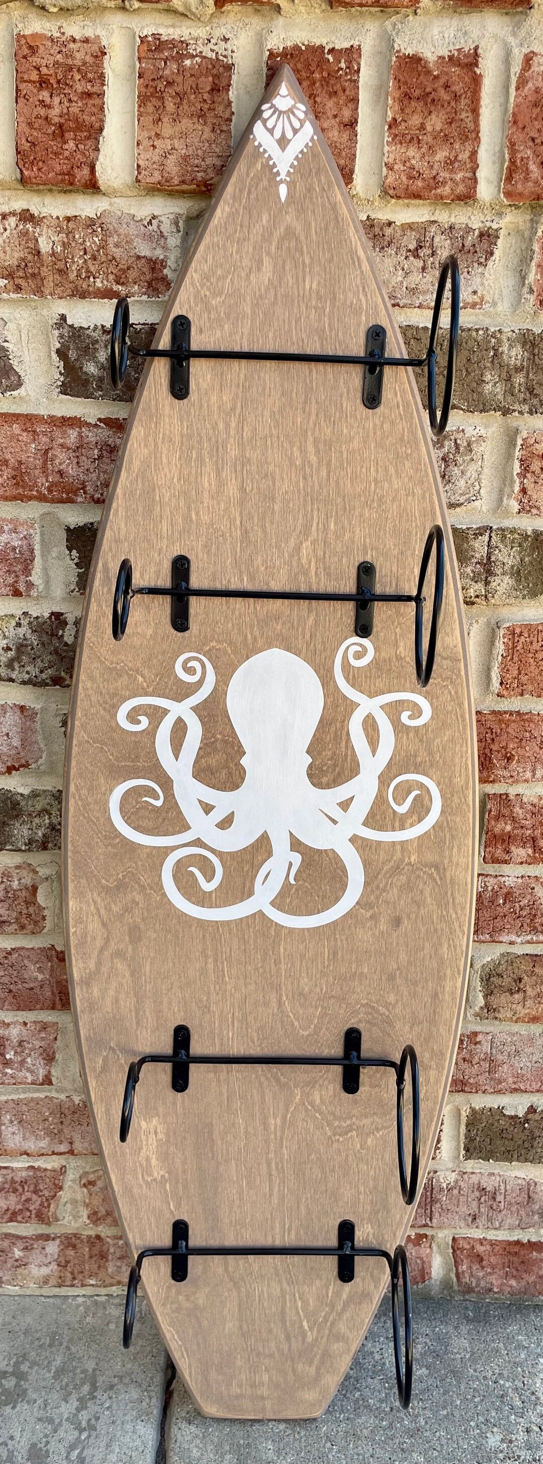 Surfboard Wine Rack3ft Octopus/wine/wine Rack/beach Etsy
