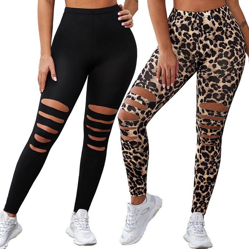 White Cut Out Leggings Plain Geometry Perforated Yoga Pants Holes Sheer  Lace Bottoms Women Activewear Ornament Circle Hole Element Geometry -   Canada