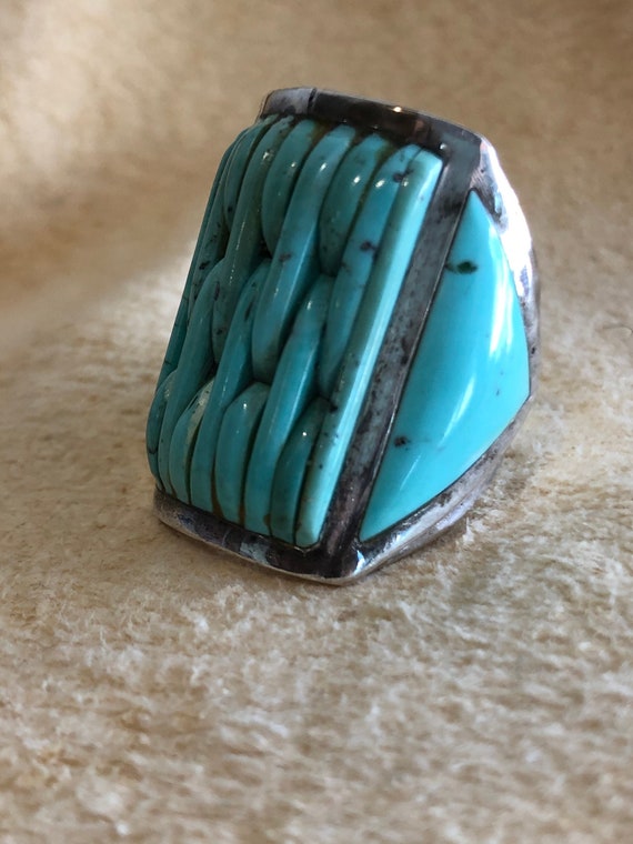 Vintage handmade Indian Turquoise ring
