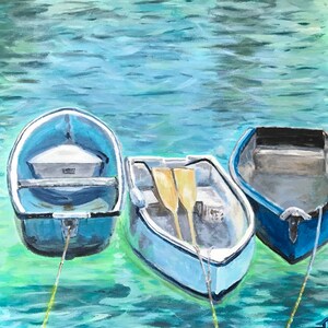 Giclee print of Three Boats image 1