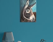 Original Donkey Acrylic Painting  by British Artist