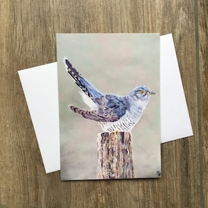 Kuckuck - kleine Grußkarte der englischen Künstlerin Janet Bird