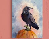 Rasputin - ORIGINAL raven painting by British artist