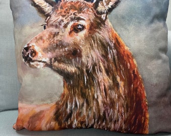 Stunning stag cushion