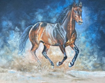 Stunning ORIGINAL horse painting by British artist