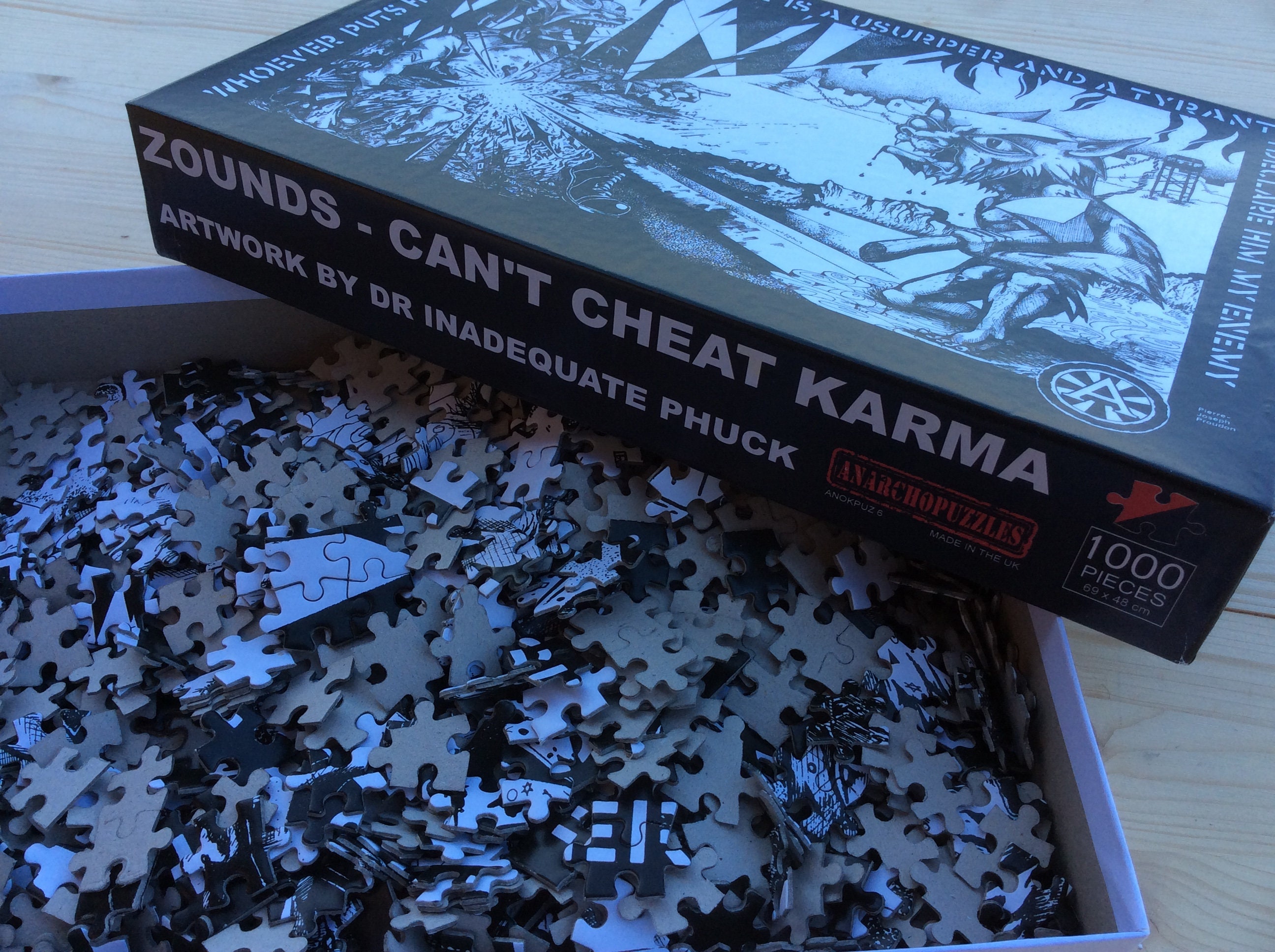 Zounds Can't Cheat Karma 1000 Piece Jigsaw Puzzle 6 Etsy