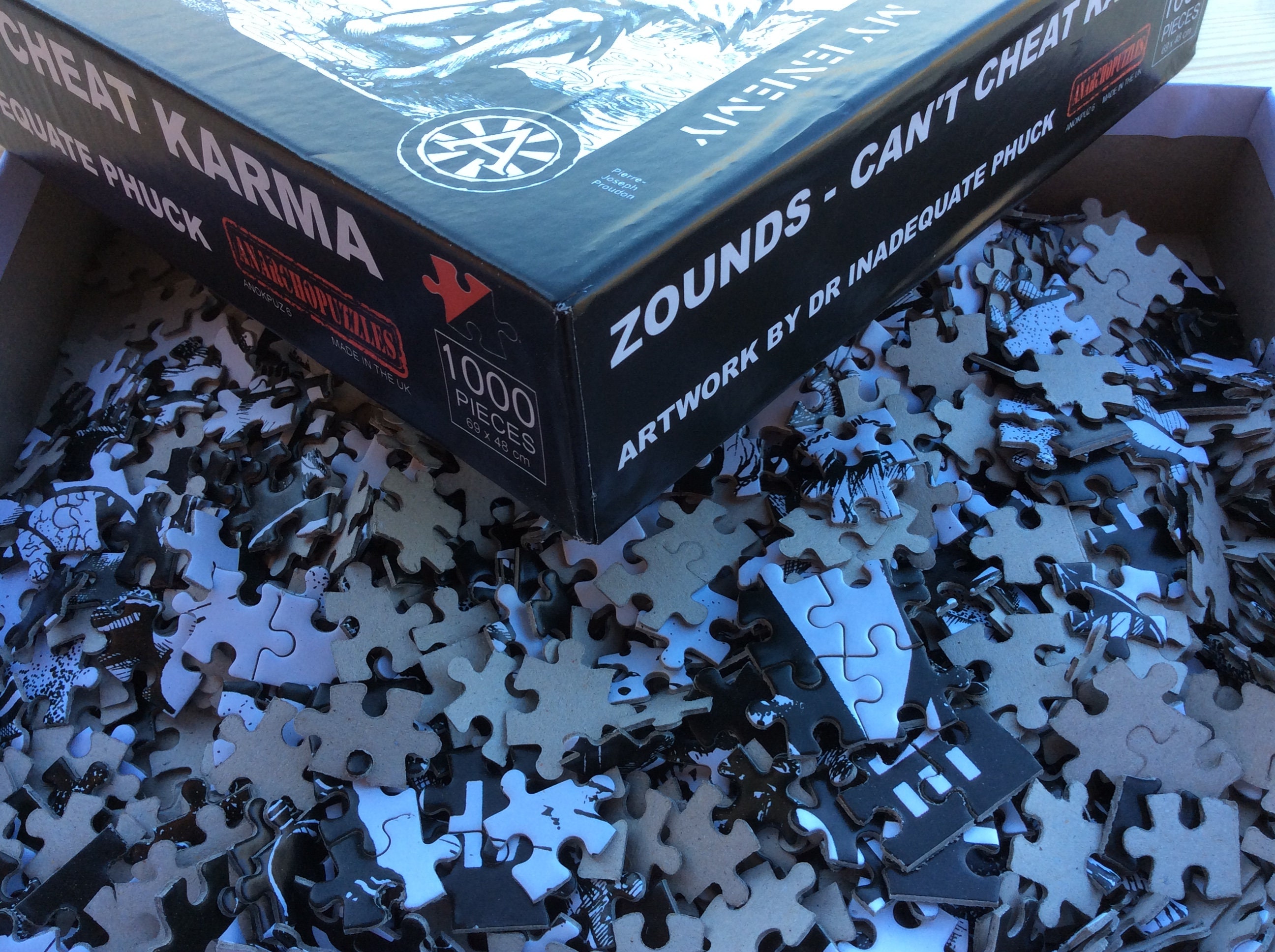 Zounds Can't Cheat Karma 1000 Piece Jigsaw Puzzle 6 Etsy