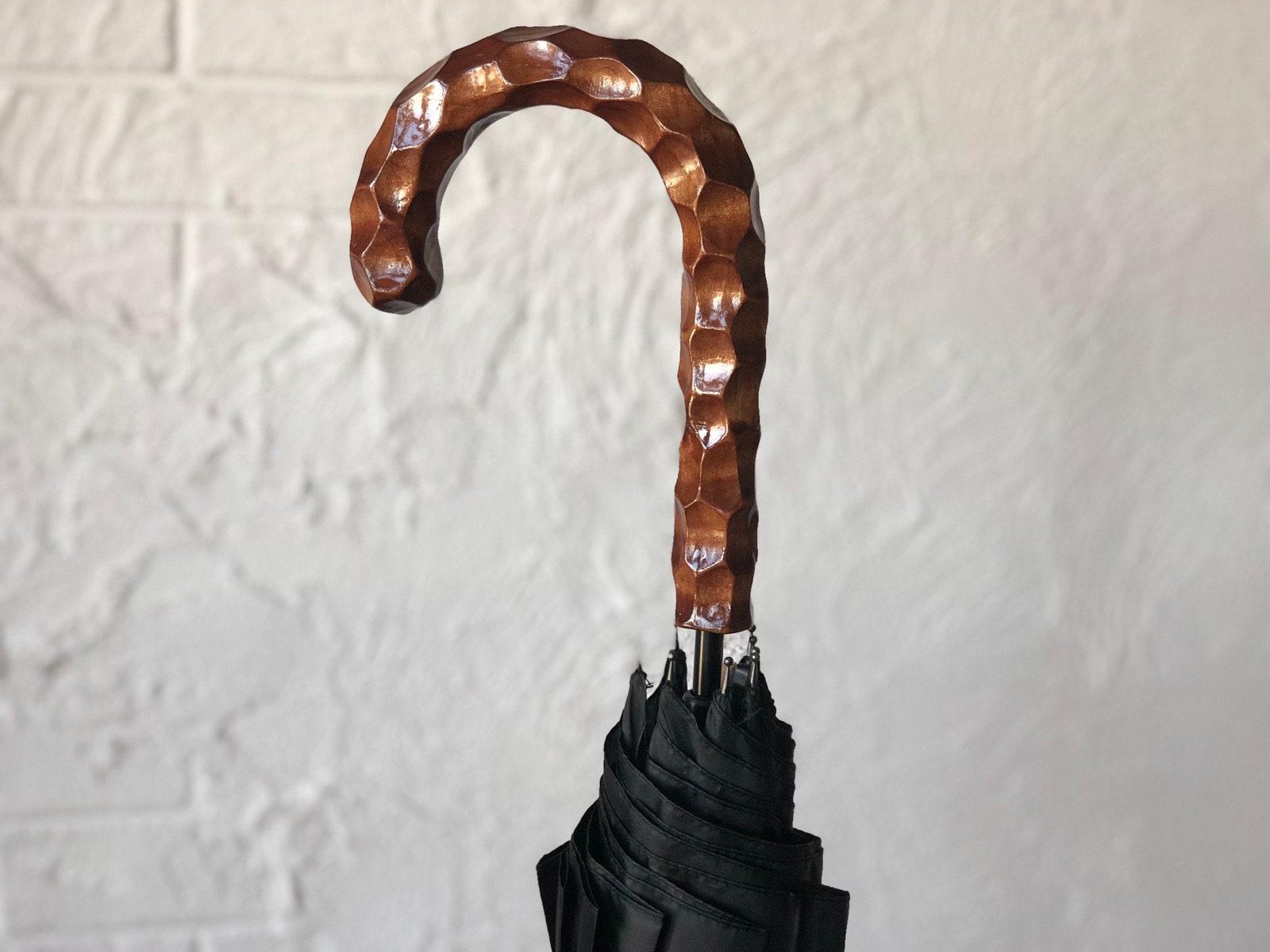 Hand carved wooden umbrella Design umbrella Unique umbrella Etsy