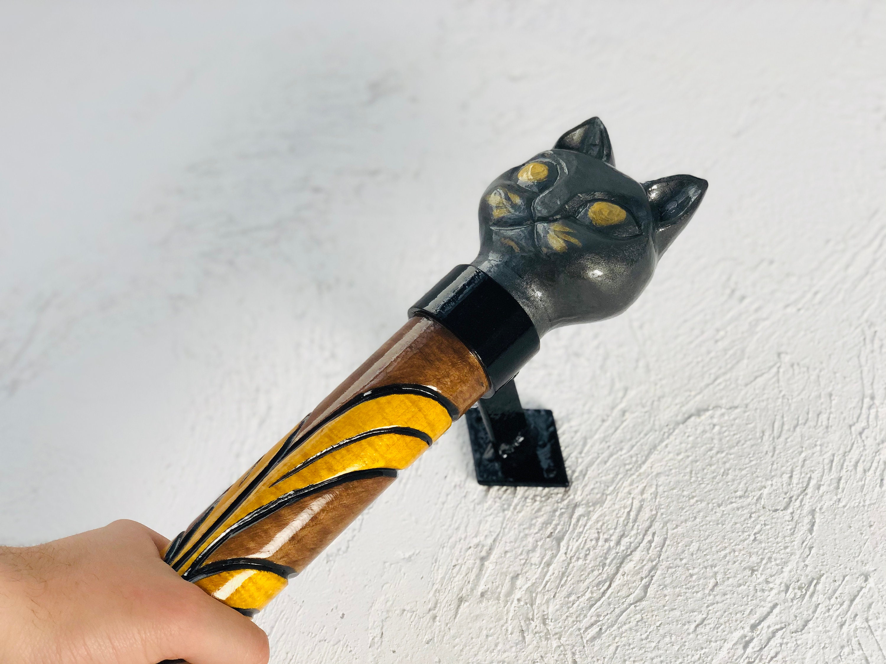 Unique barn door handle cat Door knobs cat Door decor Etsy