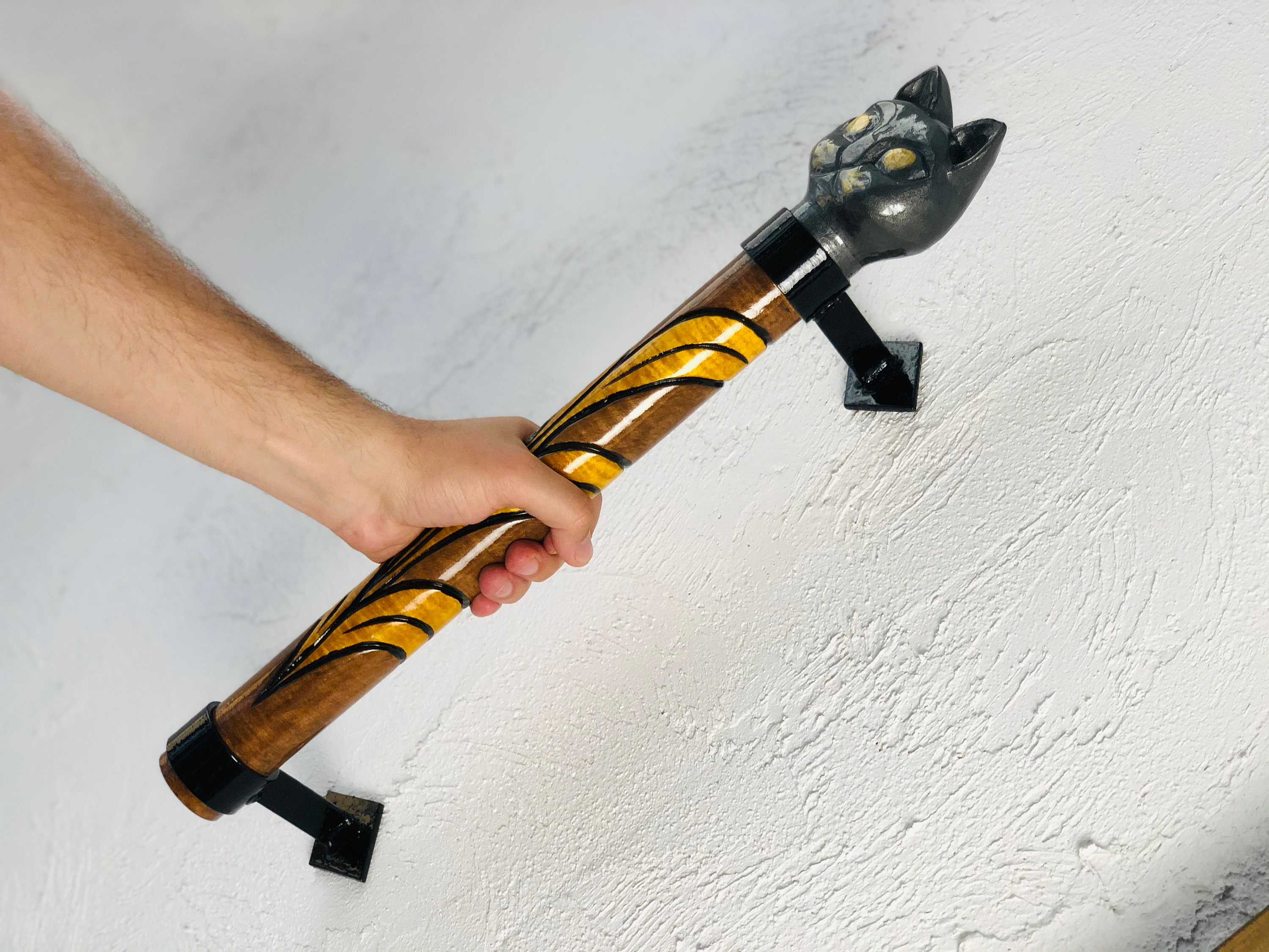 Unique barn door handle cat Door knobs cat Door decor Etsy