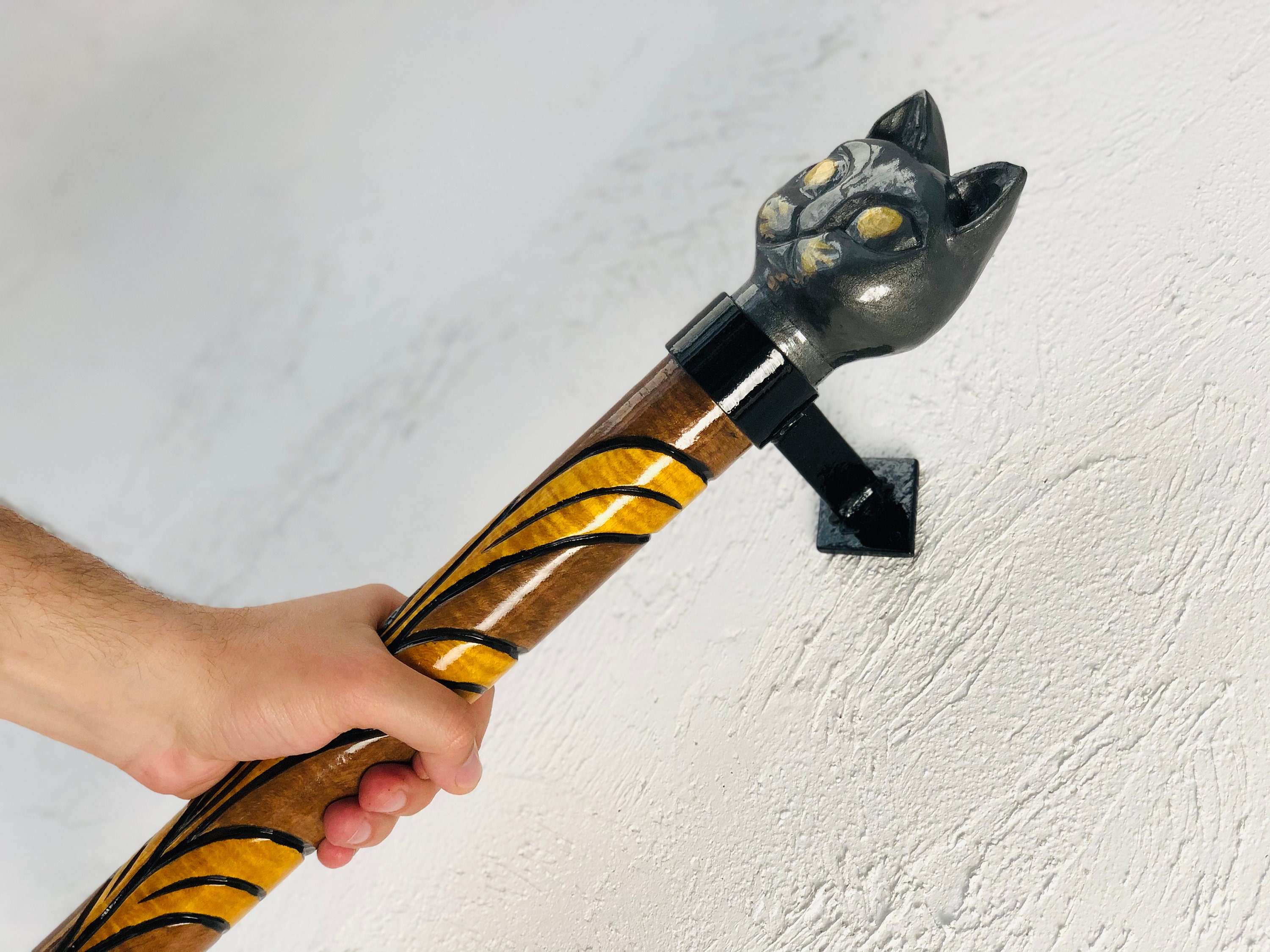 Unique barn door handle cat Door knobs cat Door decor Etsy