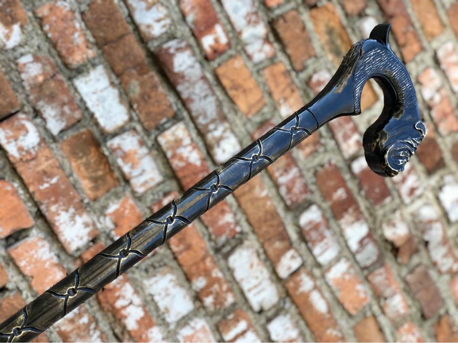 Walking Stick Dog Walking Sticks Handmade Walking Cane Dog Etsy