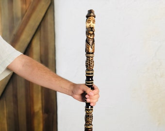 Hiking staff, Walking staff, Wooden walking sticks, Hiking sticks, hiking pole