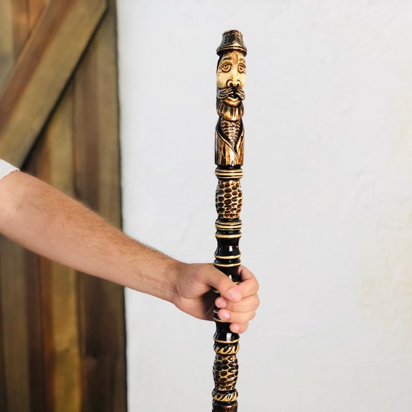 Hiking staff, Walking staff, Wooden walking sticks, Hiking sticks, hiking pole