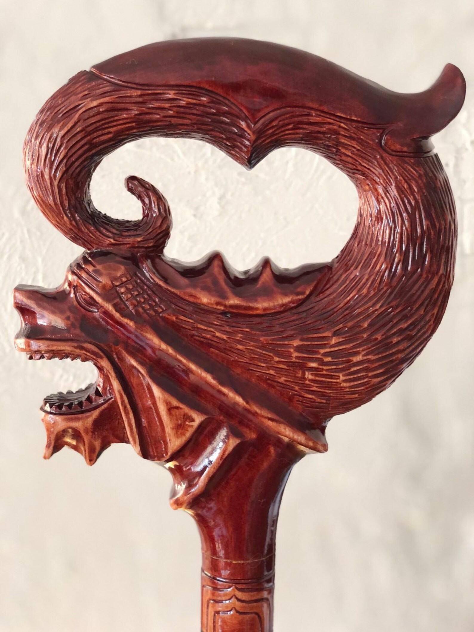 Dragon walking cane for men Etsy