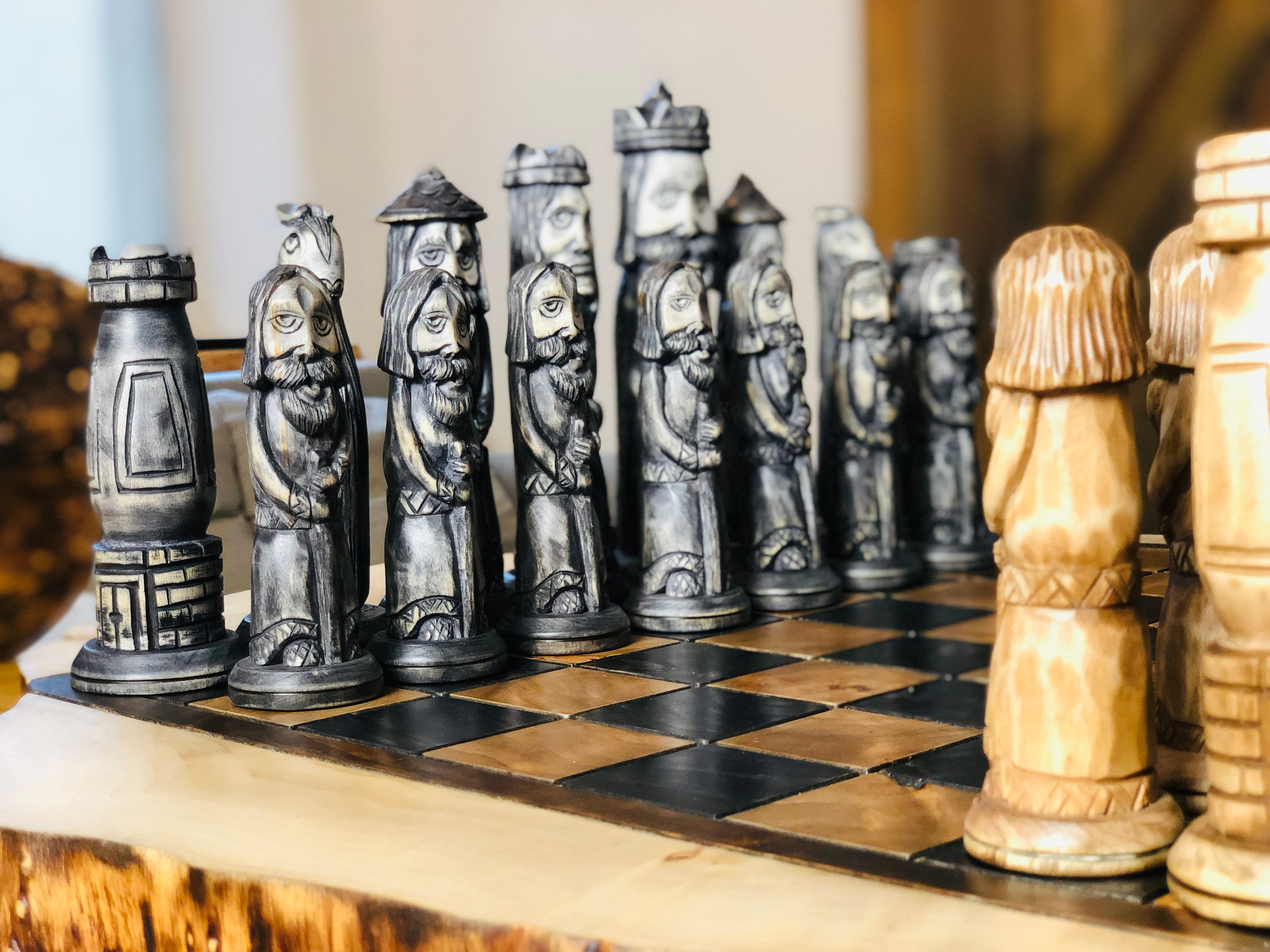 Tournament size wooden chess set — Three Trees Workshop