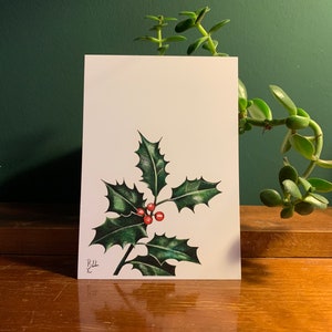 Carte postale Ilex, illustration