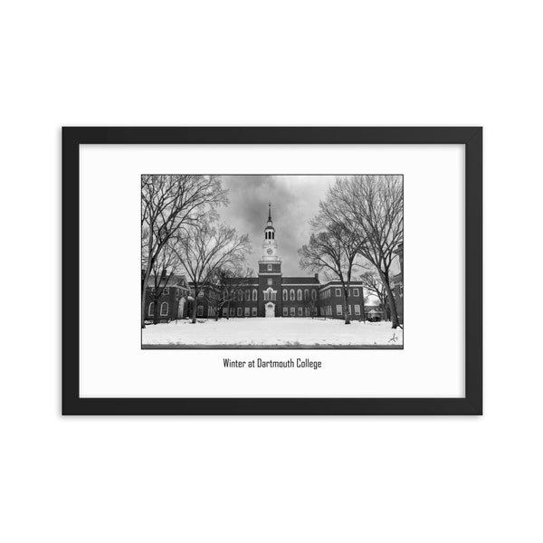 Baker Library - Dartmouth College - New England in Winter - Dartmouth  freshman - Dartmouth poster