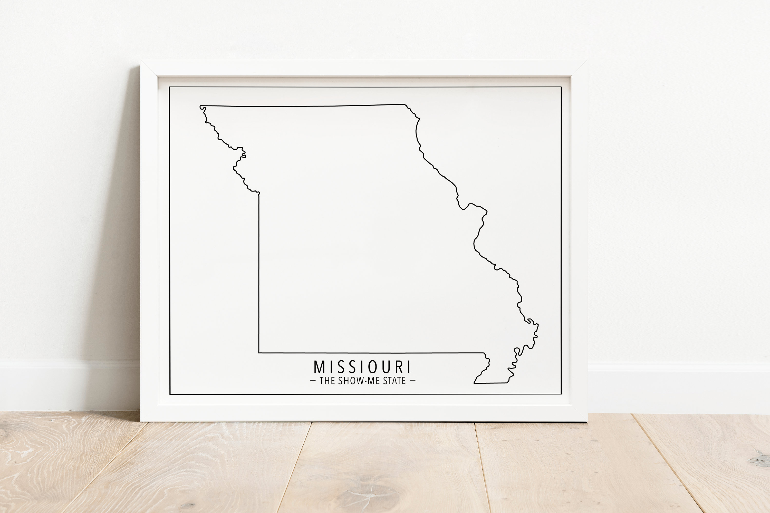 Missouri State Print, Instant Download, Missouri Outline, State Wall ...