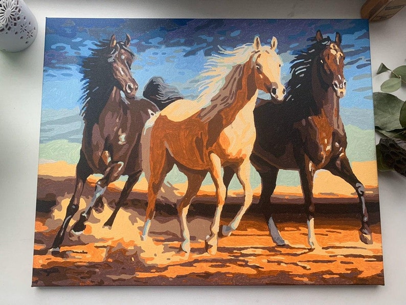 Horse Painting Original Horse Painting Horse Wall Art Etsy