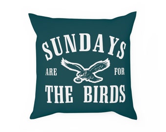 Los domingos son para la almohada/cojín de los pájaros, Águilas, Filadelfia, Go Birds