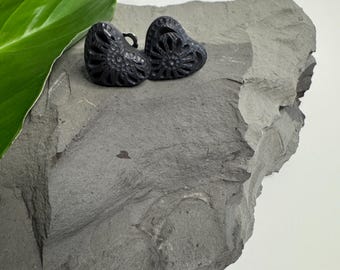 Oaxaca Barro Negro Ohrclips | Schwarze Ohrstecker | Mexikanische Handwerker Schmuck