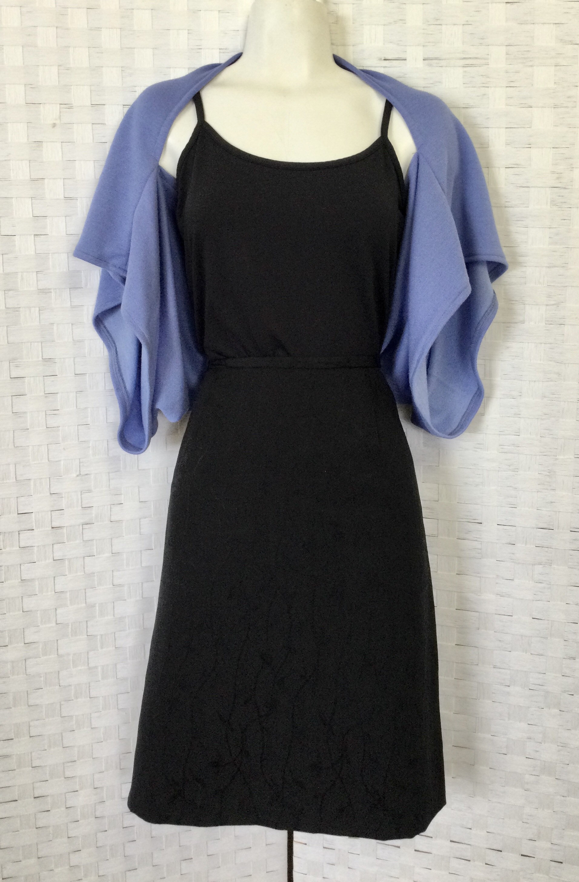 Shrug, Soft Lightweight Stretch Knit Tube Shrug, Lavender Shrug, OOAK