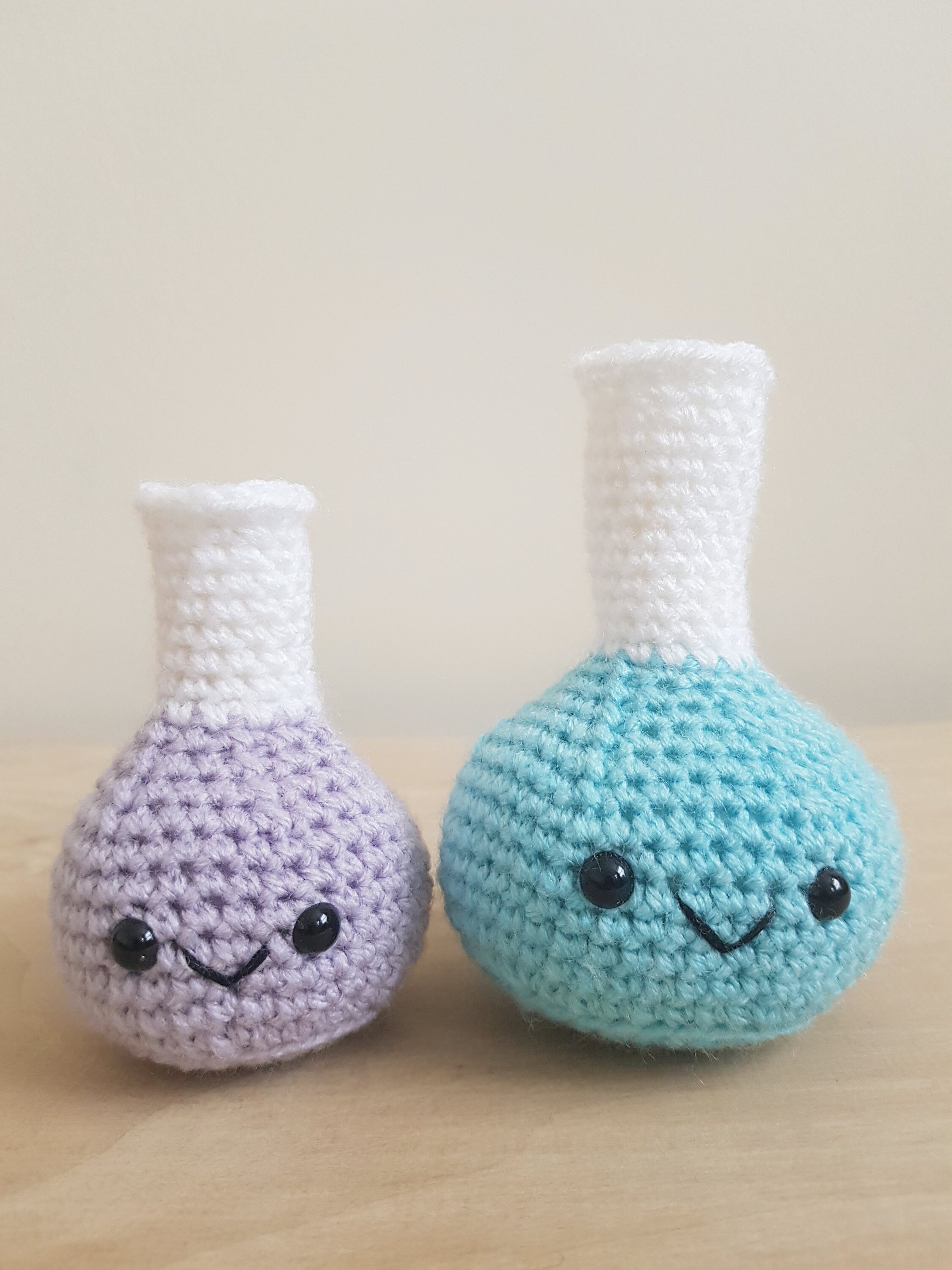 Small Chemistry Set 4 Handmade Crochet Science Plushies Etsy