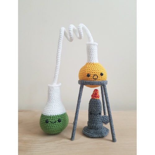 Large Chemistry Set Handmade Crochet Science Plush Etsy UK