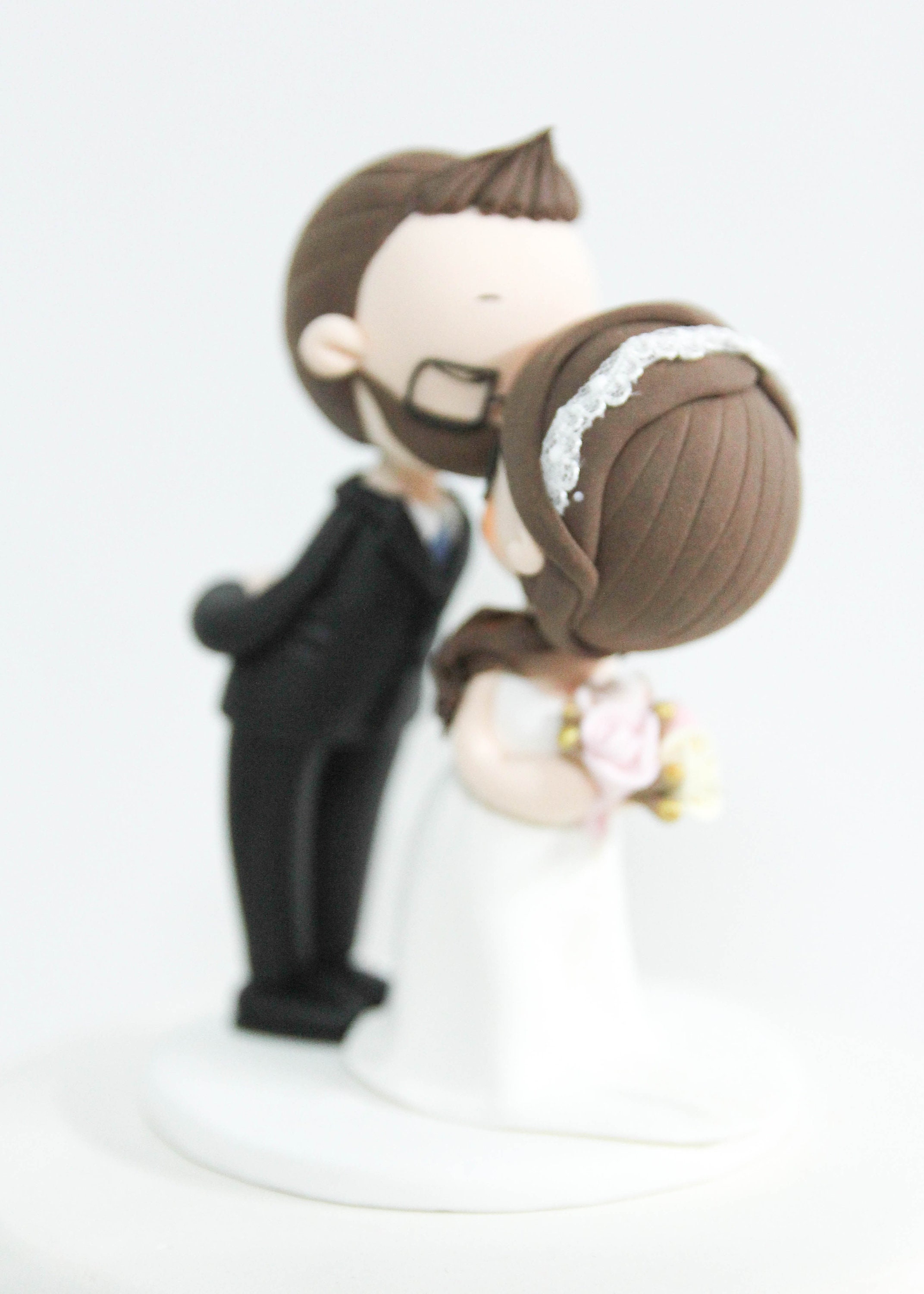 Nerdy wedding cake topper Kissing wedding cake topper Custom | Etsy