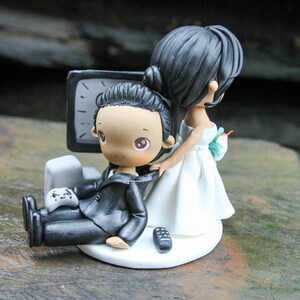 Game Over wedding cake topper, Funny wedding topper, Custom cake topper for wedding, Mr & Mrs wedding cake topper, Personalized wedding gift