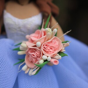 Rustic Wedding Cake Topper Beautiful Blue Bride & Groom Cake Topper Non ...
