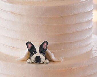 Custom Dog Wedding Cake Topper, Dog Birthday Cake Toppers, Handcrafted Polymer Clay Pet Figurines,  Pet Birthday