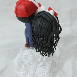 Game Commission wedding cake topper, Anime character figure, Geek Nerd party decoration, Kawaii cake decor image 9