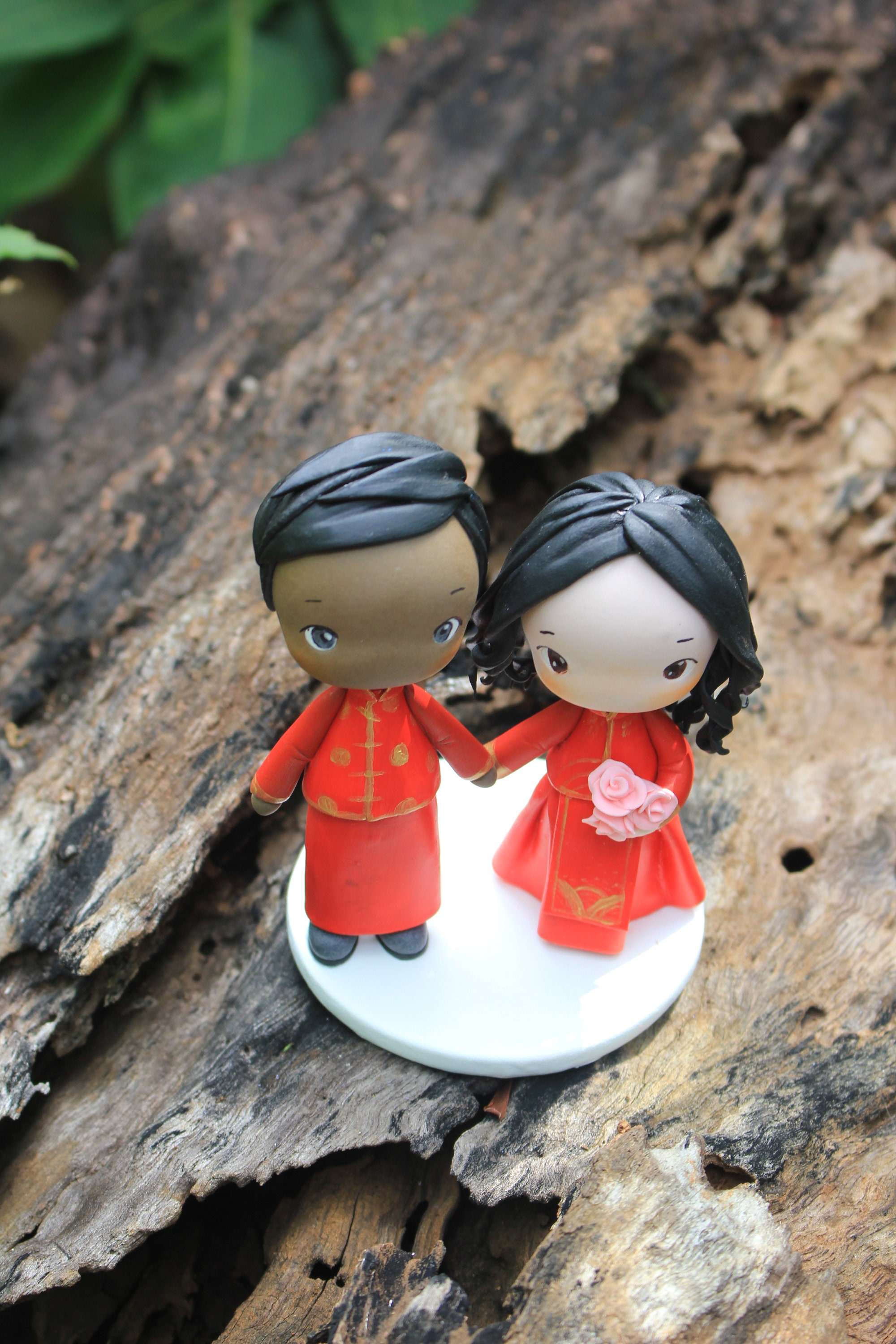Chinese wedding cake topper bride and groom cake topper in Etsy