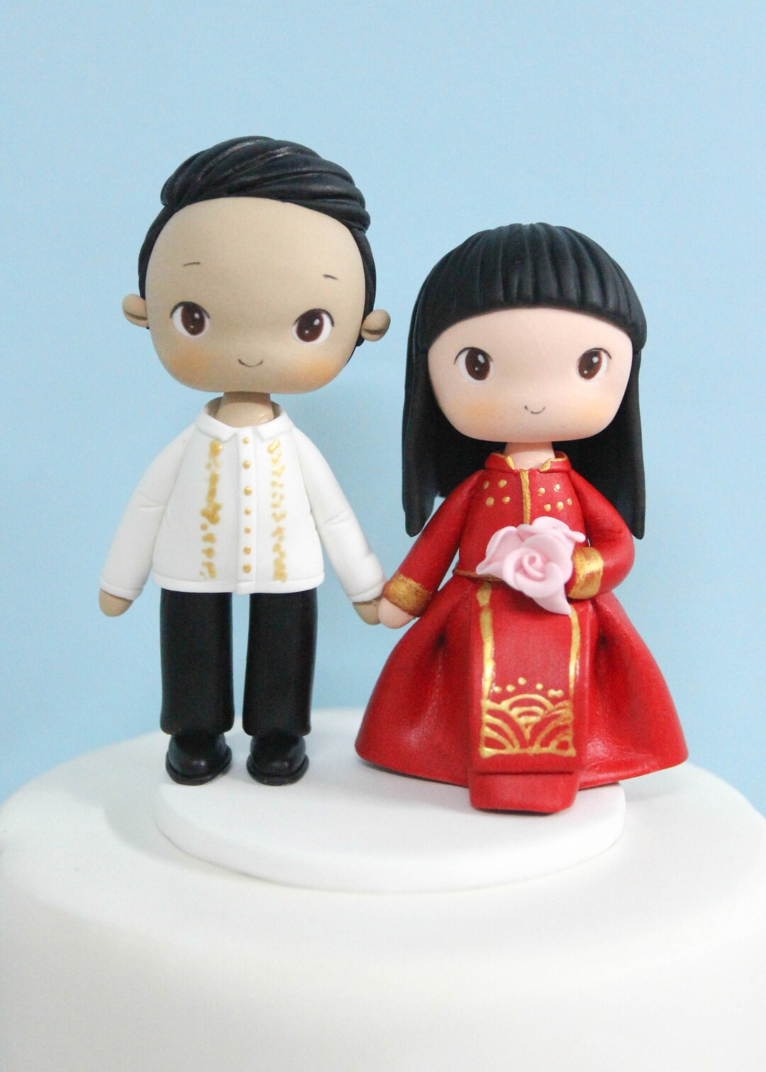 Wedding Cake Topper Chinese and Barong Wedding Cake Topper Etsy