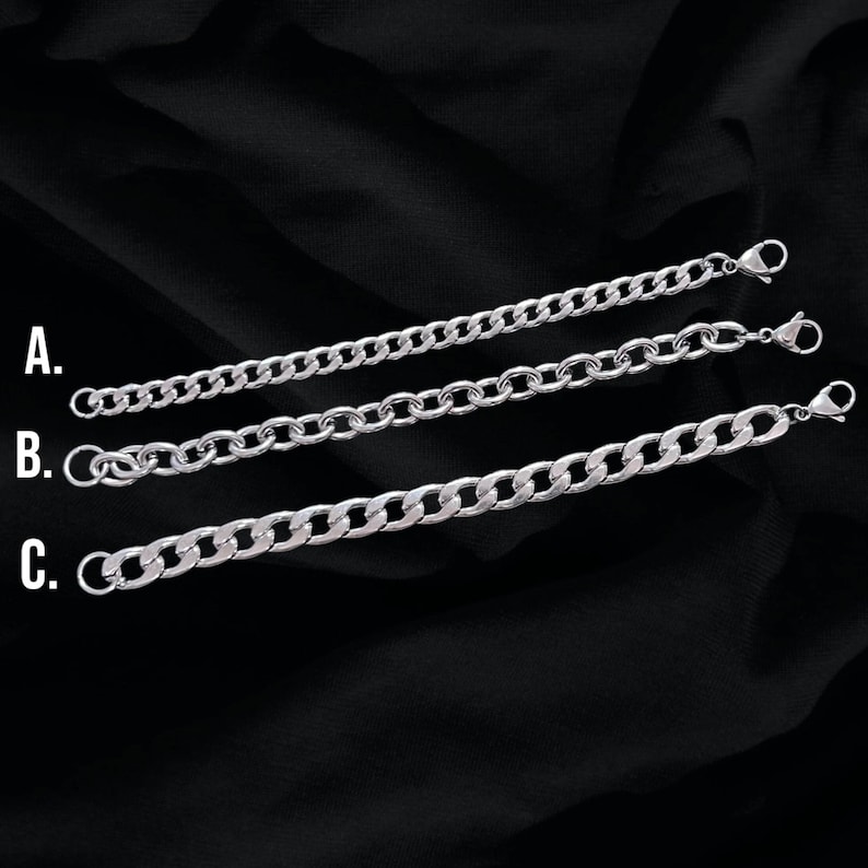 Stainless Steel Layering Bracelet, Bracelet Stack, Waterproof Jewelry, Minimalist Alternative Grunge Punk Gothic Style, Unisex zdjęcie 3